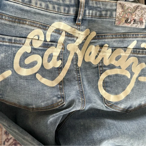 Ed Hardy Tiger Graphic Denim Jeans size 28 - Picture 4 of 10